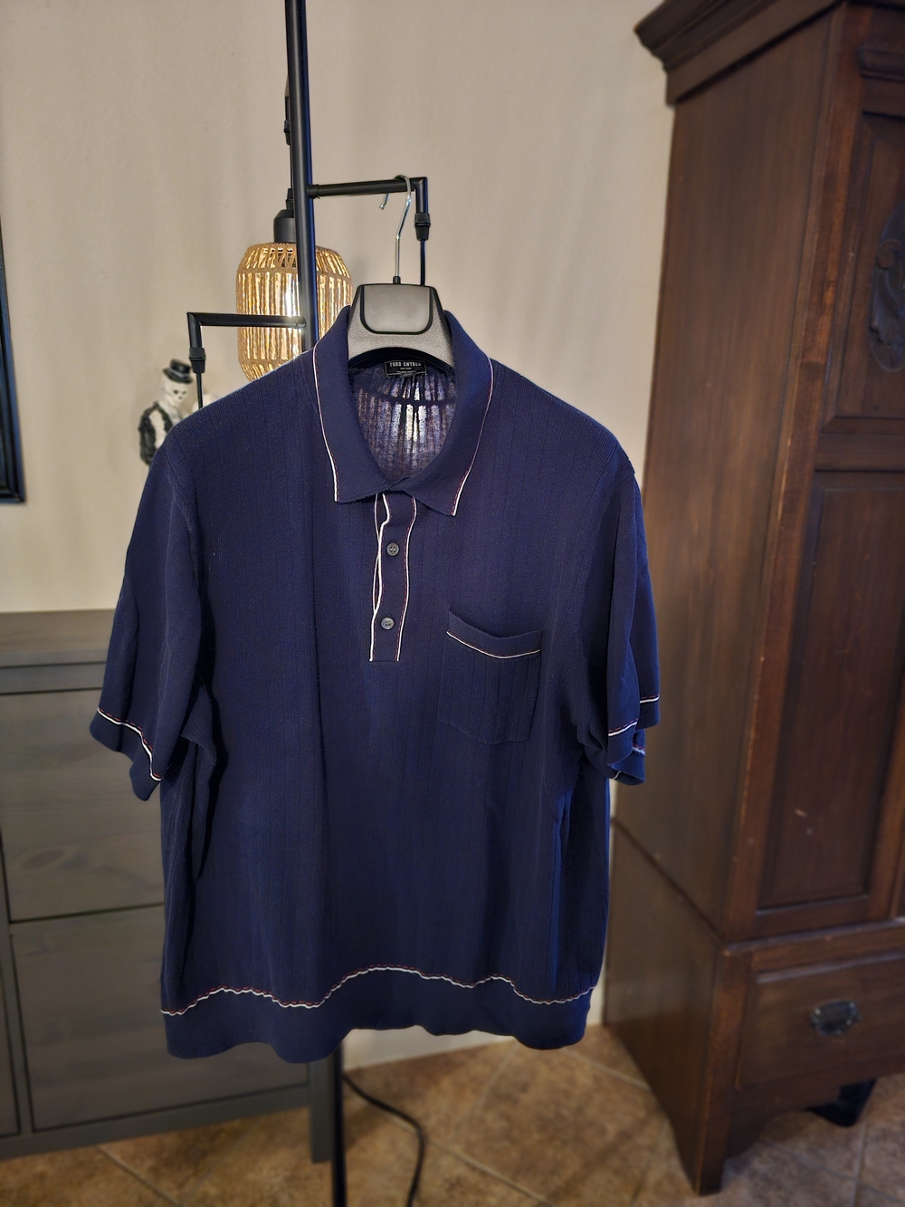 Todd Snyder Italian Cotton Silk Tipped Riviera Sweater Polo